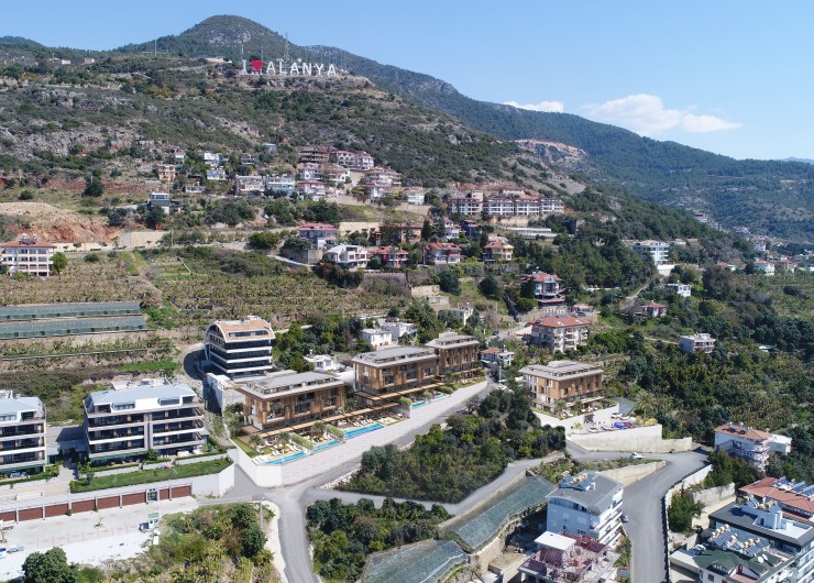 Новый шикарный комплекс в Аланье с видом на горы и на море