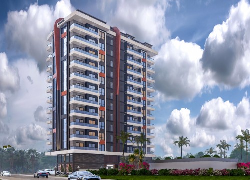 12-ти этажный жилой комплекс премиум класса в 400 метрах от моря в районе Махмутлар