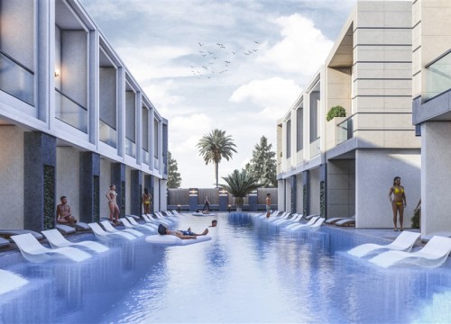 Уникальные двухуровневые квартиры с личным выходом в бассейн в малоэтажном комплексе с инфраструктурой в районе Конаклы