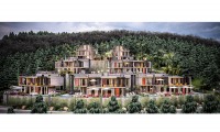 Проект вилл с великолепным панорамным видом и элегантной архитектурой в районе Каргыджак