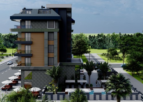 Новая двухкомнатная квартира в 100 метрах от моря, по привлекательной цене в районе Каргыджак